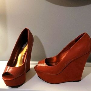 Burnt Orange Wedges